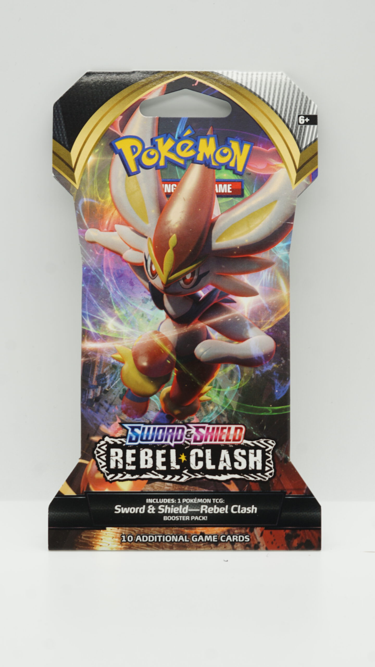 thumbnail image 2 of Pokemon Rebel Clash Booster Pack - SWSH02 Single Sleeved Pack (10 Cards) 2 of 6